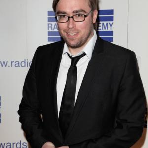 Danny Wallace arrives to present an award at the Sony Radio Academy Awards