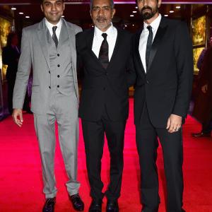 Prakash Jha, Arjun Rampal and Abhay Deol at event of Chakravyuh (2012)