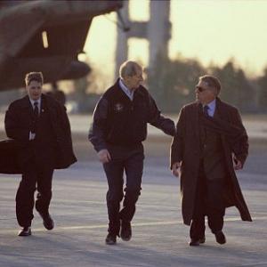 (Center) James Cromwell as President Fowler and (right) Bruce McGill as National Security Advisor Revell in 