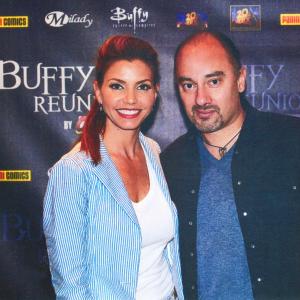 Charisma Carpenter and Marc Saez at the Buffy Convention
