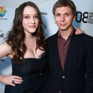 Michael Cera and Kat Dennings at event of Nick and Norahs Infinite Playlist 2008