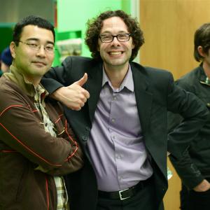 With Daisuke Kinouchi at a Butcher Bird Studios screening