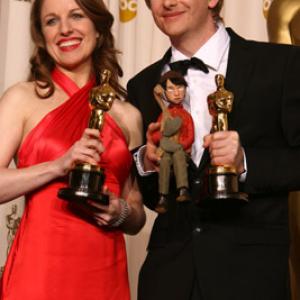 Suzie Templeton and Hugh Welchman at event of The 80th Annual Academy Awards (2008)