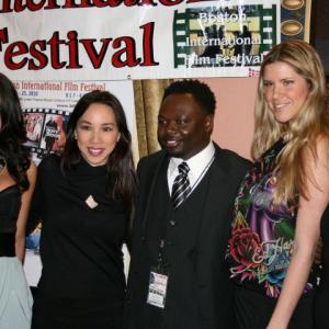 Cynthia Hsiung won for BEST DIRECTOR of a Feature Film at the Boston International Film Festival for her directorial debut with Are You For Great Sex? in photo Jessica Caban Cynthia Hsiung Jean Desire Nafsica Alexandra Cleavely