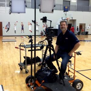 Gregory Gray shooting RandyAndy Spot for Ole Miss Sports Productions