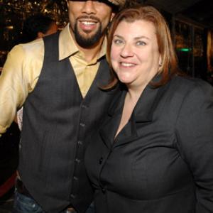Gail Berman and Common at event of Freedom Writers 2007