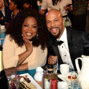 Oprah Winfrey and Common at event of 30th Annual Film Independent Spirit Awards 2015