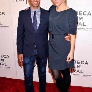 Rhea Seehorn and Maulik Pancholy at event of Lola Versus (2012)