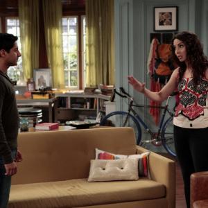 Still of Maulik Pancholy and Whitney Cummings in Whitney (2011)