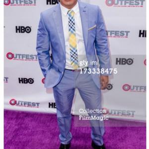 Actor Eloy Mendez arrives at the 2013 OUFEST Los Angeles.