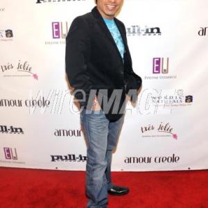 Eloy Mendez arrives at the Amour Creole launch party at The Highlands in February 2009
