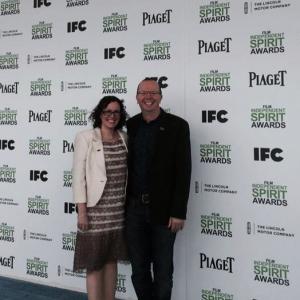 Col and Karen Needham attend the 2014 Film Independent Spirit Awards at Santa Monica Beach on March 1 2014 in Santa Monica California