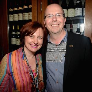BFIs Claire Stewart and IMDb founder Col Needham attend the IMDBs 2013 Cannes Film Festival Dinner Party during the 66th Annual Cannes Film Festival at Restaurant Mantel on May 20 2013 in Cannes France