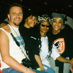 Michael Gier at the MTV Music Video Awards with music group TLC.