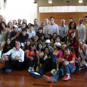 HIGH SCHOOL MUSICAL MEXICO EL DESAFIO WALT DISNEY PICTURES 2008 ARGENTINA CREW MEXARG WITH DIEGO LERNER PRESIDENT OF THE WALT DISNEY COMPANY AND RICH ROSS EX CHAIRMAN OF WALT DISNEY COMPANY