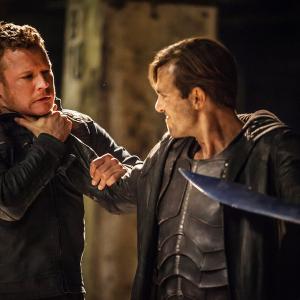 Still of Christopher Egan and Carl Beukes in Dominion 2014