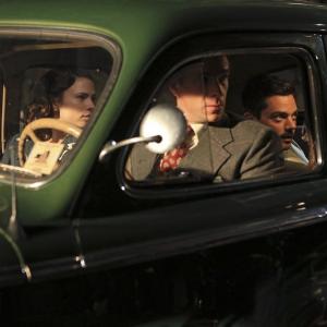 Still of James D'Arcy, Dominic Cooper and Hayley Atwell in Agent Carter (2015)