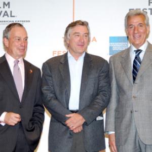 Robert De Niro Michael Bloomberg and Charles A Gargano