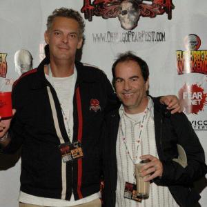 Jeremy Childs and Billy Senese on the red carpet at Chicago Fear Fest.