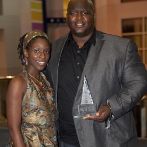 Sharon DuncanBrewster  Christopher Dorrah at the MVSA Awards 2012