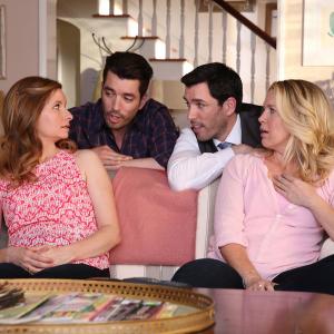 Still of Lennon Parham Jessica St Clair Drew Scott and Jonathan Silver Scott in Playing House 2014