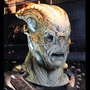Alien makeup for a personal project Sculpting molding prepainting and application by Richard Redlefsen
