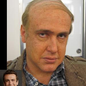 Age makeup on Jason Segel from How I Met Your Mother