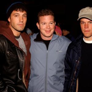 Ben Affleck, Matt Damon and Pete Jones at event of Stolen Summer (2002)