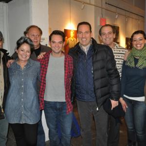 Bryan Schany with the NYC cast of The ShowOff