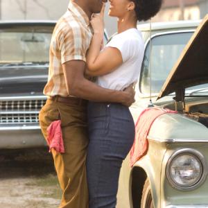 Still of Alicia Keys and Nate Parker in The Secret Life of Bees 2008