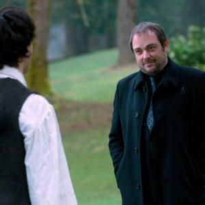 Still of Mark Sheppard and Theo Devaney in Supernatural 2005