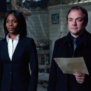 Still of Lanette Ware and Mark Sheppard in Supernatural (2005)