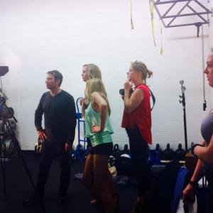 Tristan Creeley on set of Reality TV Awards Promos with Alisha Norris, Angel Jager, Kristen Moss, and Dana Lynn Bielecki.