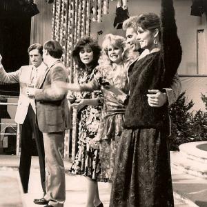 NBC's Sale of the Century US, 1980's Jim Perry, Contestant, Summer Bartholomew, Lynnda Herrick, David Gibbs, and Lou Mulford