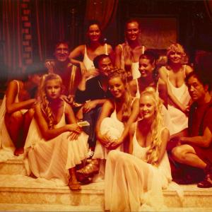 Mel Brooks History of the World Part 1 Vestal Virgins and cast members Lou Mulford back row with Shecky Greene