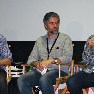 Chris Olsen with fellow panelists Graham Gordy and Gerry Bruno at the 2011 Little Rock Film Festival