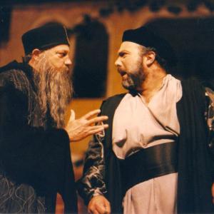 As Shylock in MERCHANT OF VENICE at the Marin Shakespeare Festival with Fred Ochs