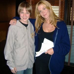 Darian Weiss on Without A Trace set with Poppy Montgomery