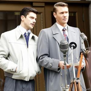 Still of Chad Michael Murray and Dominic Cooper in Agent Carter (2015)