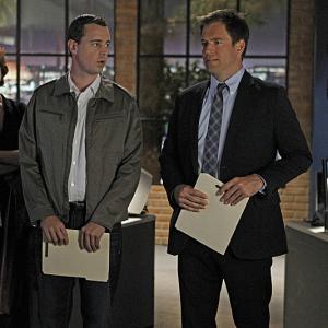 Still of Sean Murray, Michael Weatherly and Diane Neal in NCIS: Naval Criminal Investigative Service (2003)