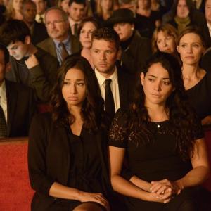 Still of Meaghan Rath and Tad Cooley in Secrets and Lies (2015)