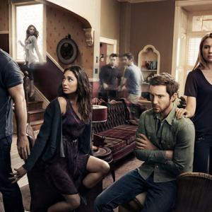 Still of Sam Huntington Meaghan Rath Sam Witwer and Kristen Hager in Being Human 2011