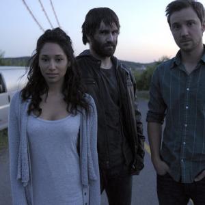 Still of Sam Huntington, Meaghan Rath and Sam Witwer in Being Human (2011)