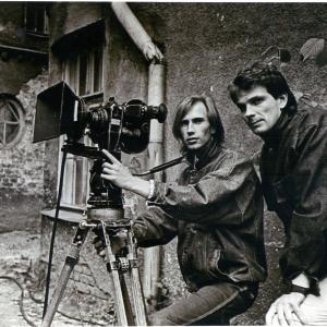 Shooting a short feature film Kalapev 1989
