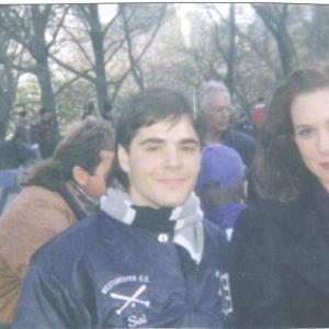 me and elizabeth perkins on the set of miracle on 34th street 1994
