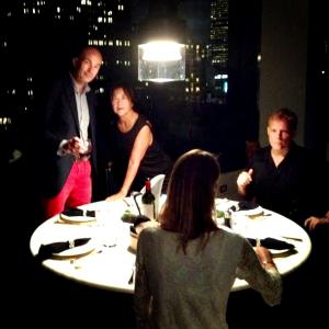 David Salyers at 40 Mercer Street (Jean Nouvel, architect) with Sherry Matthews and Philip & Rachel Trangmar (June 2013)