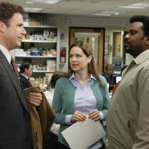 Still of Will Ferrell and Jenna Fischer in The Office (2005)