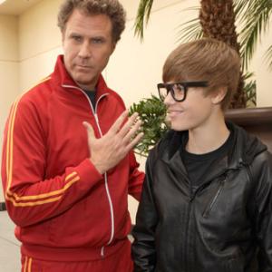 Will Ferrell and Justin Bieber at event of Megamaindas 2010
