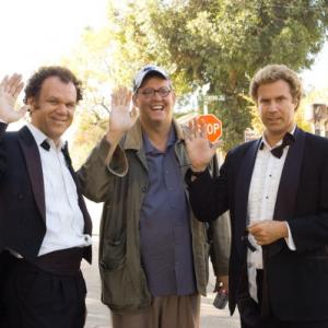 Still of John C. Reilly, Will Ferrell and Adam McKay in Ibroliai (2008)