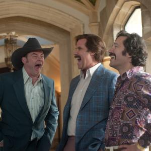 Still of Will Ferrell, David Koechner and Paul Rudd in Anchorman 2: The Legend Continues (2013)